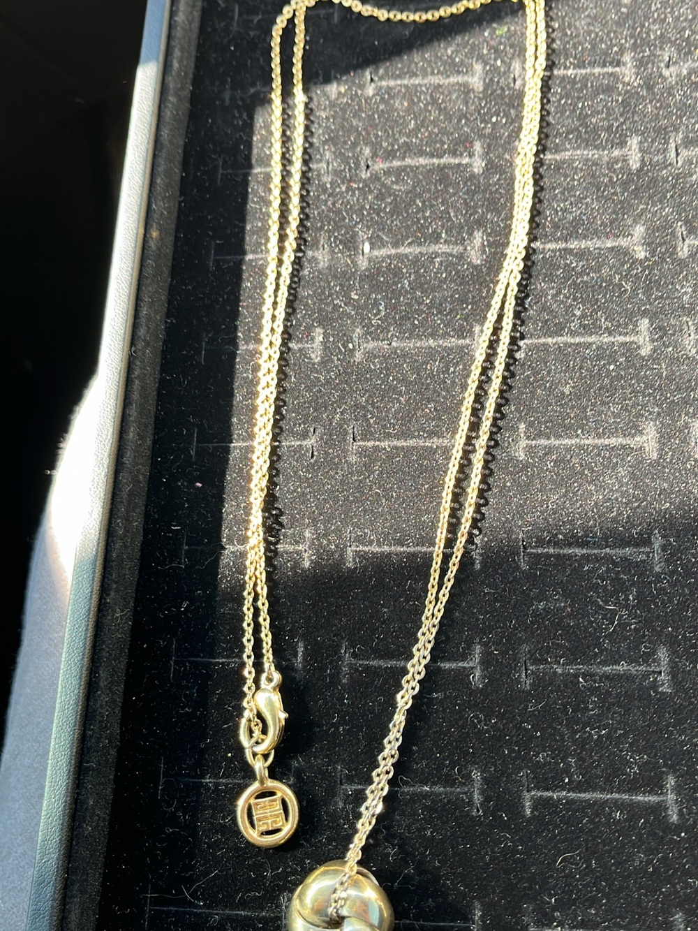 Vintage 1980s Givenchy Gold Pendant Necklace